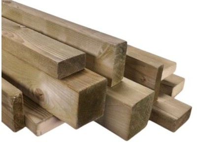 Behandeld constructiehout