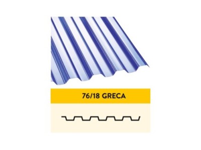PVC golfplaat greca 76/18