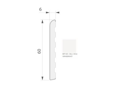 PVC schuim plinten