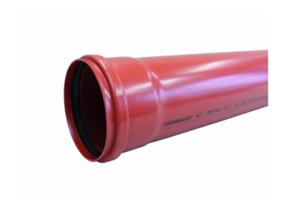 Rioolbuis dia. 125mm rood-bruin