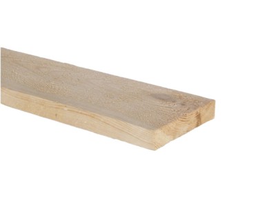 Valiezeplanken ongeschaafd 25x125